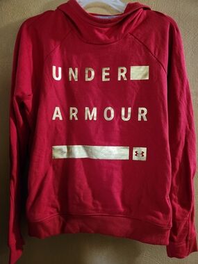Under Armour Women's Red Hoodie Sweatshirt